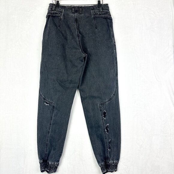 Retrofete Miriam Pant Jeans Size 29 NEW Onyx High Rise Balloon Leg Cotton - Picture 4 of 12